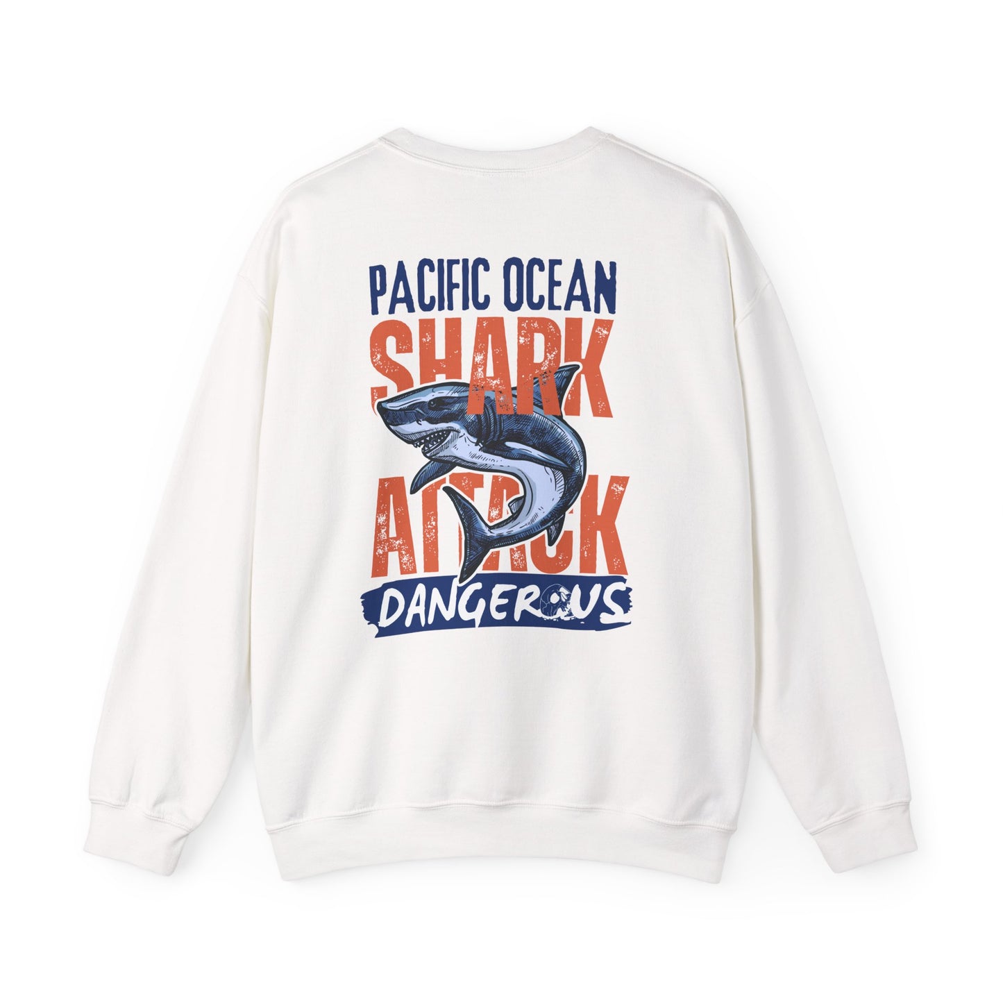 Shark Attack Sweatshirt - White