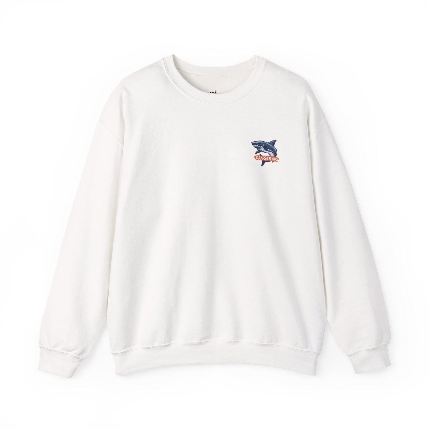 Shark Attack Sweatshirt - White