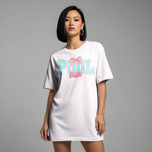 Pool Babe Graphic Tee - Summer Heavy Cotton T-shirt