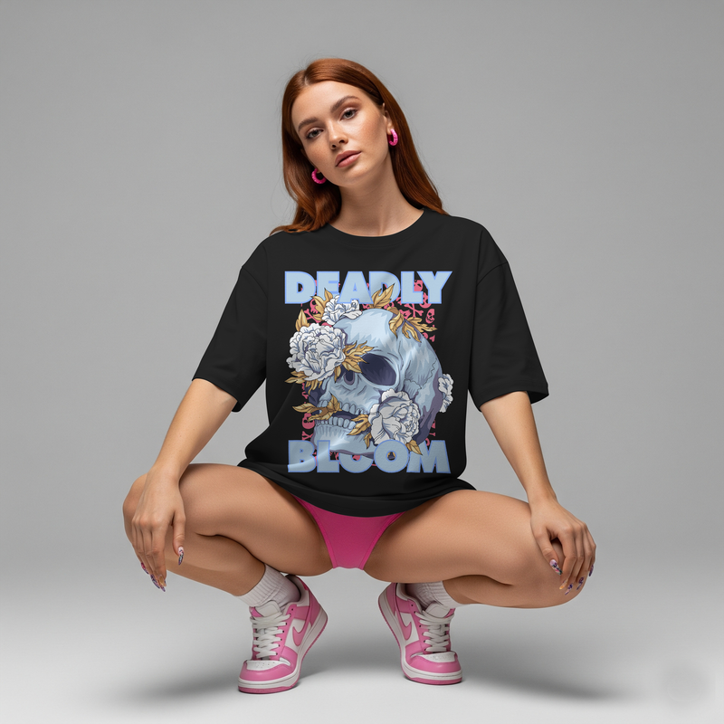 Deadly Bloom - Oversized Boxy Tee