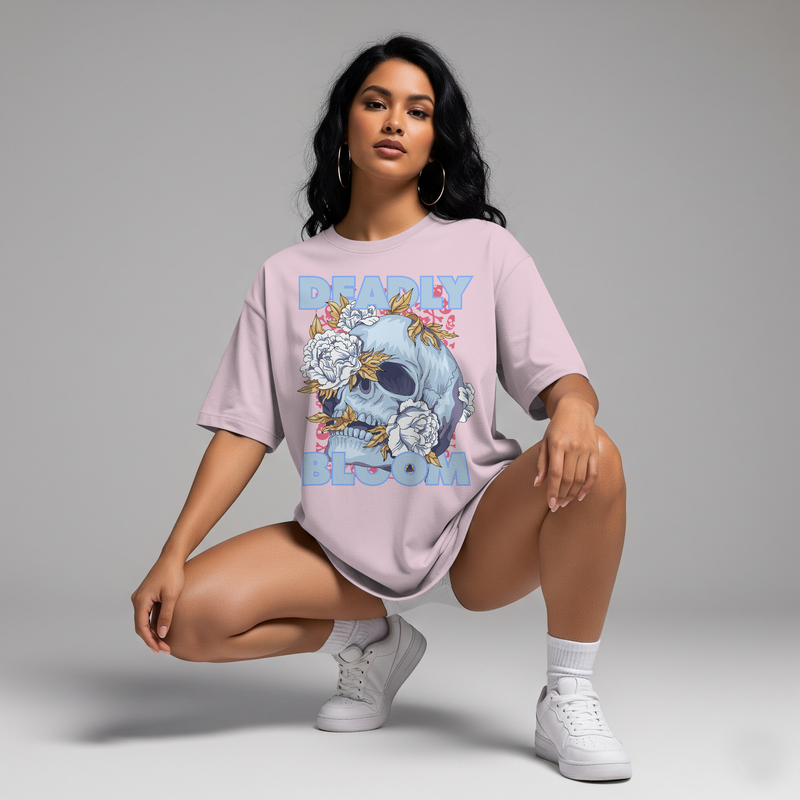 Deadly Bloom - Oversized Boxy Tee
