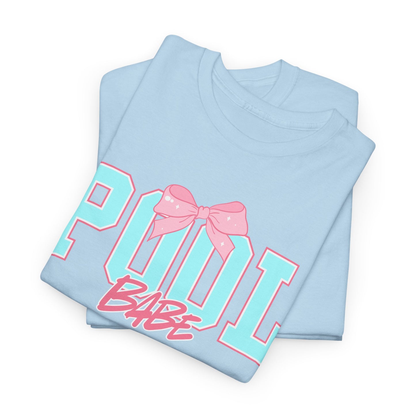 Pool Babe Graphic Tee - Summer Heavy Cotton T-shirt